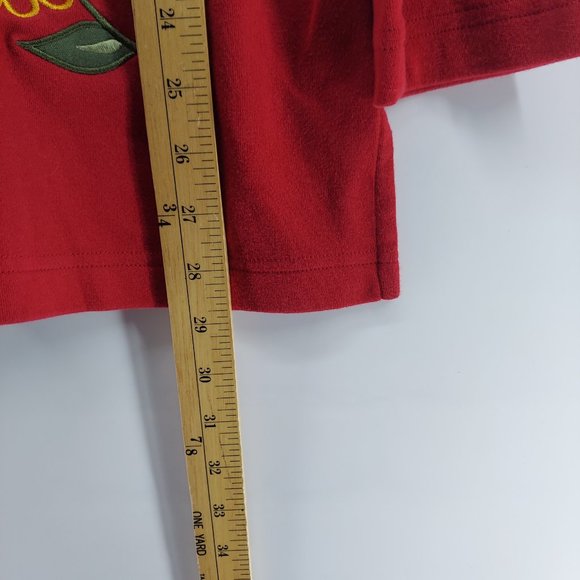 bechamel Red sunflower sweater size large - Picture 8 of 10